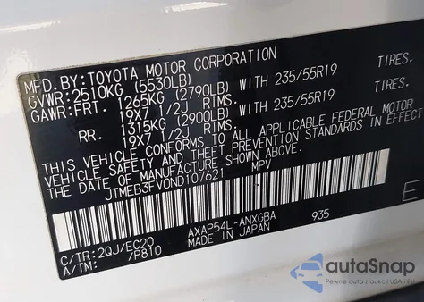 2022 Toyota Rav4 Prime Xse from USA, damaged, VIN JTMEB3FV0ND107621